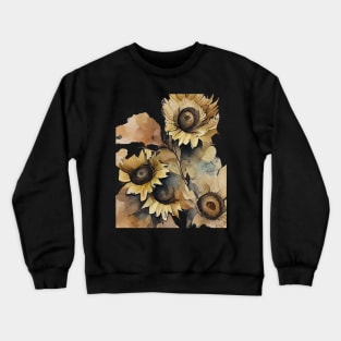 Sunflower watercolor #1 Crewneck Sweatshirt